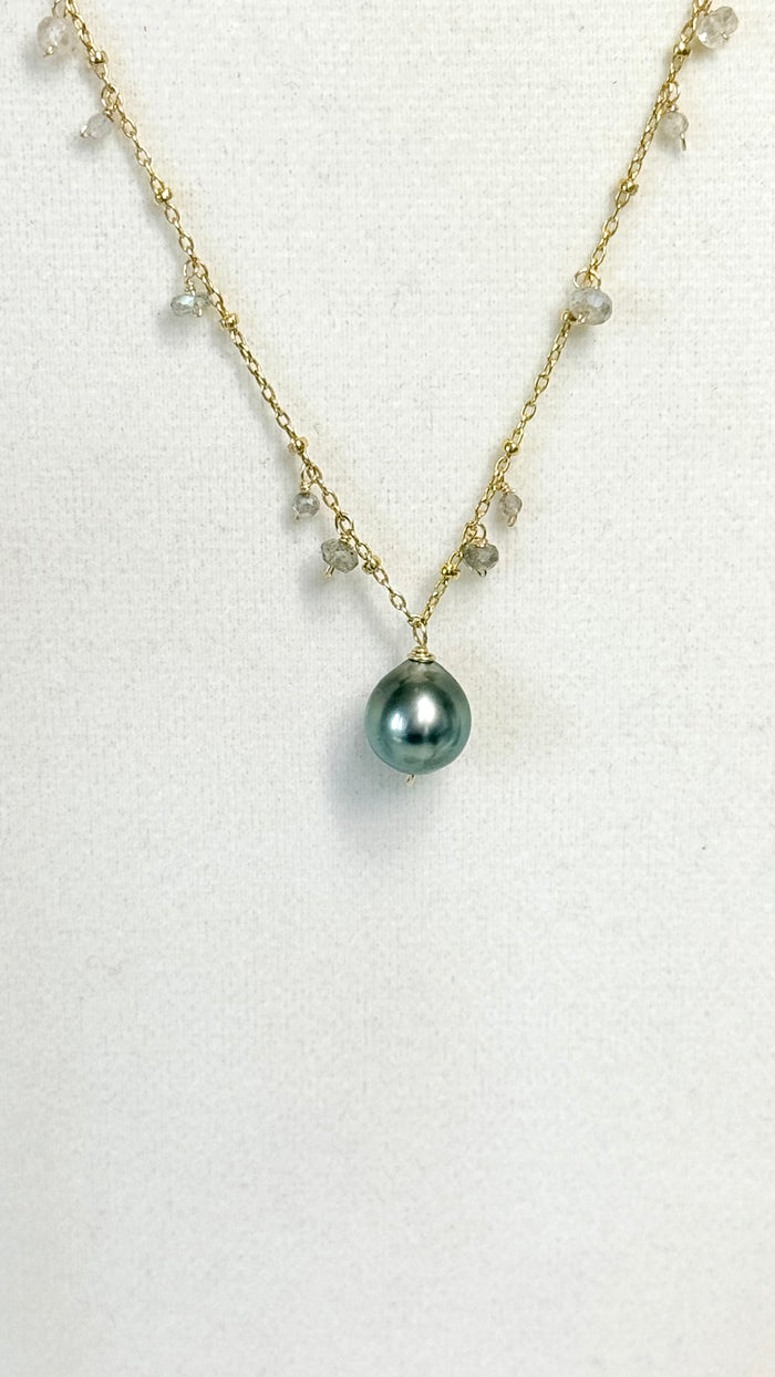 SPRINKLE necklace - Tahitian Pearl