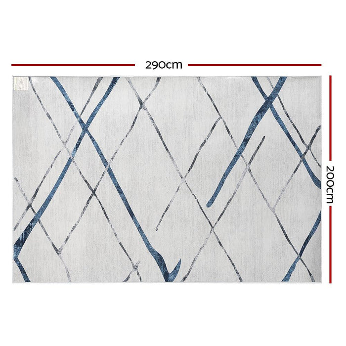 Artiss Floor Rug 200x290 Washable Mat Carpet Short Pile Jaca -Home Living Store - -