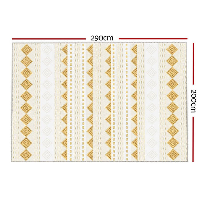 Artiss Floor Rugs 200x290cm Washable Area Mat Large Carpet Soft Short Pile Ella -Home Living Store - -
