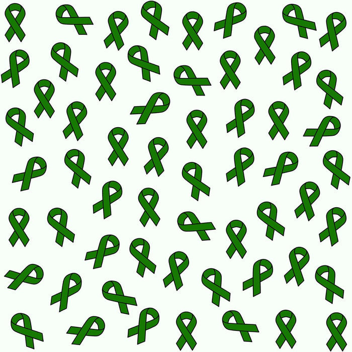 Cancer Fabric, Liver Cancer Ribbon Fabric and Bi-Polar Awareness Ribbon, Cotton or Fleece, 1460 - Beautiful Quilt