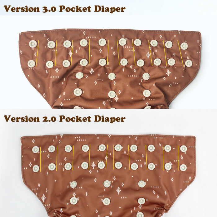 Clearance Pocket Diaper 2.0 -PD49318P-S(Suede Cloth)