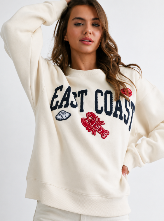 East Coast Graphic Fleece Pullover
