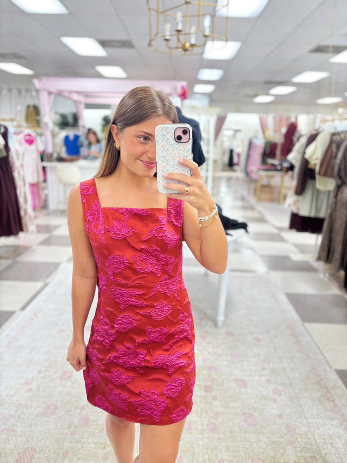 Elegant Blooms Mini Dress