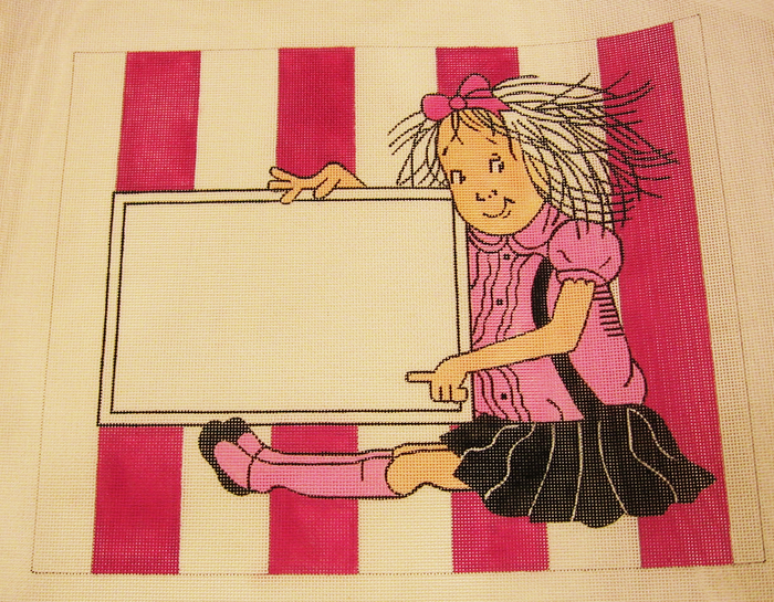 Needlepoint Eloise Picture Frame Canvas