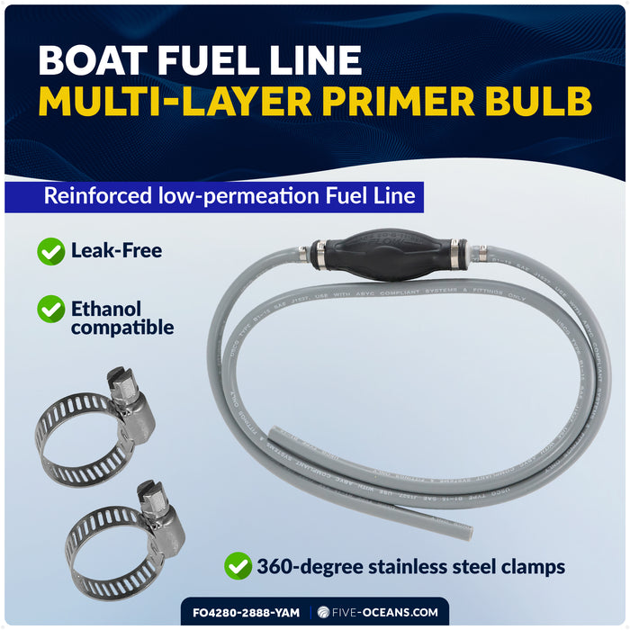 EPA 3/8" Fuel Line Assembly for Yamaha Outboards - FO4280-2888-YAM - Five Oceans
