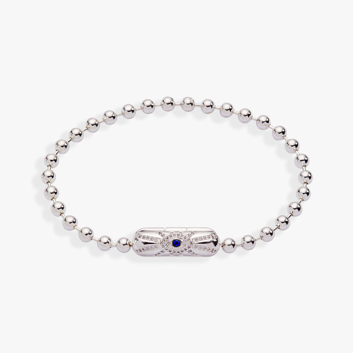 Evil Eye Barrel Closure Bracelet