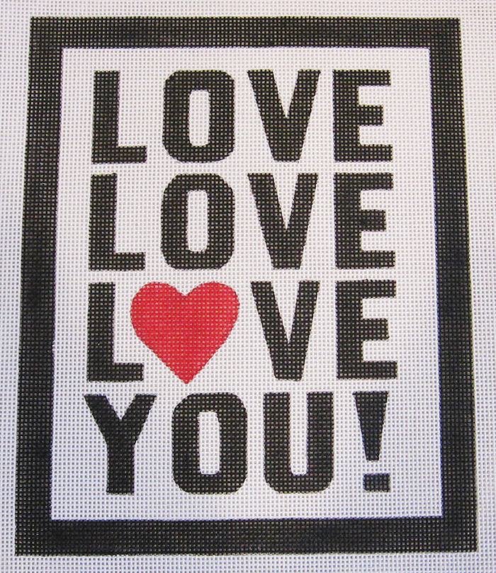 Needlepoint Love Canvas