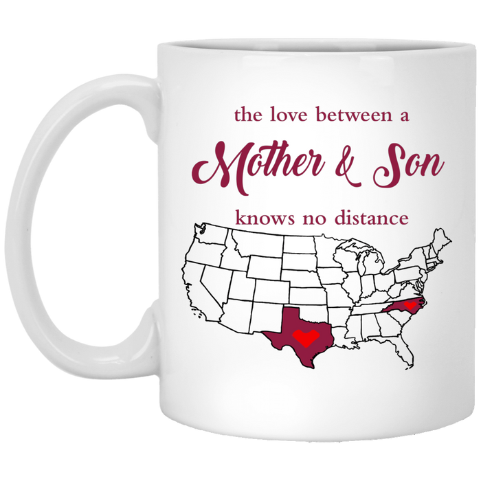 North Carolina Texas Mother And Son Mug - Mug Teezalo