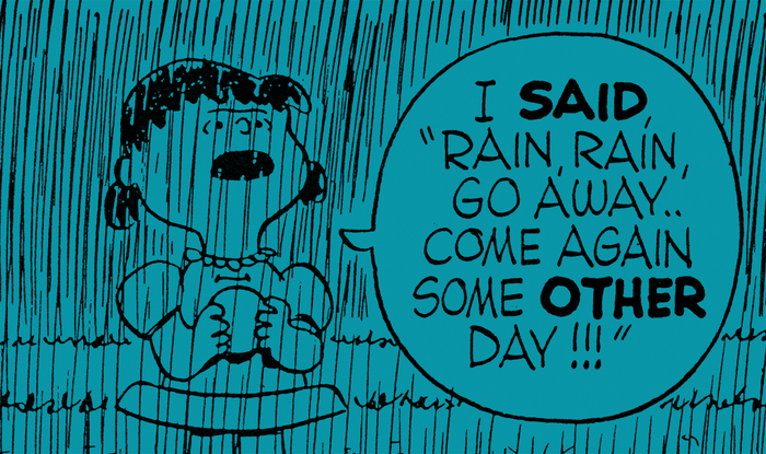 Peanuts Rain, Rain, Go Away Poster