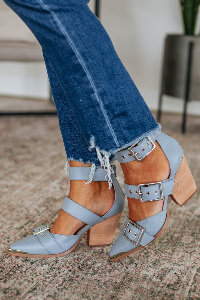 Proving My Point Heels - Slate Blue