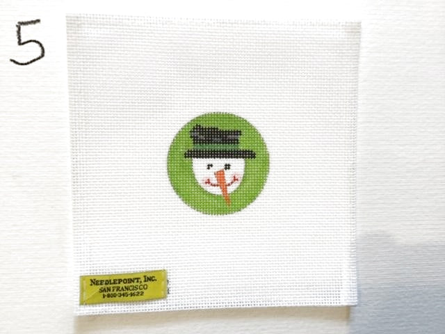 Snowman Face Mini Round