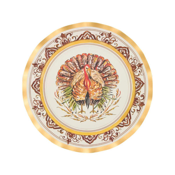 Sophistiplate Turkey & Gourds Wavy Dinner Plate-Lifestyle-Kevin's Fine Outdoor Gear & Apparel