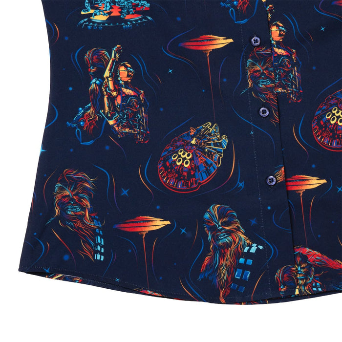 RSVLTS RSVLTS® Star Wars "Chewie Neon"_ Women's KUNUFLEX Short Sleeve Shirt Star Wars "Chewie Neon"_ Women's KUNUFLEX Short Sleeve Shirt