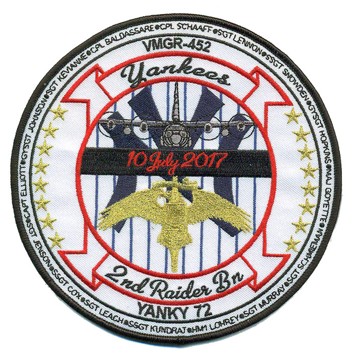 VMGR-452/2nd Raider Memorial Patch & Sticker Patch