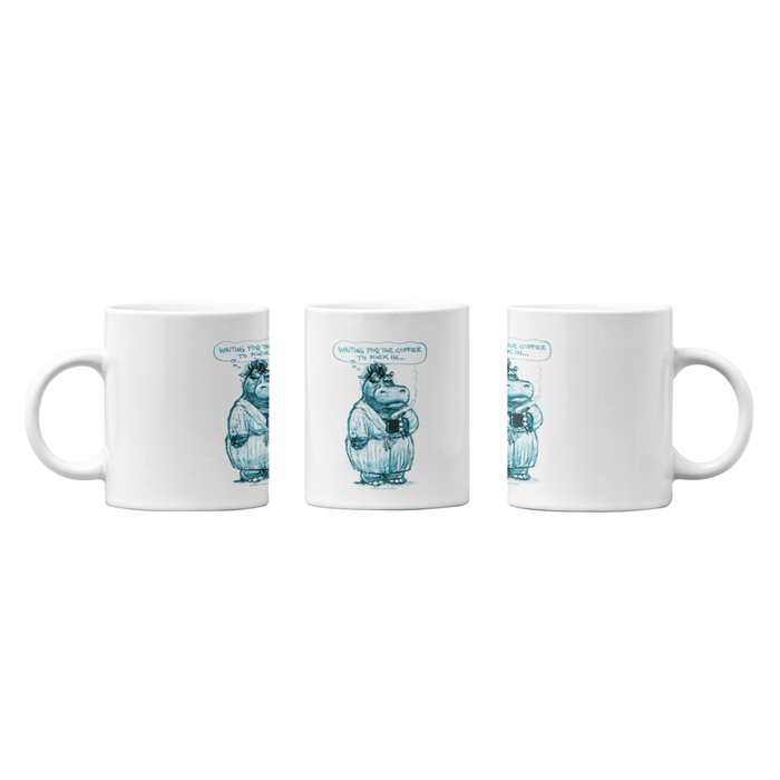 Waiting for coffee to kick in White Mug