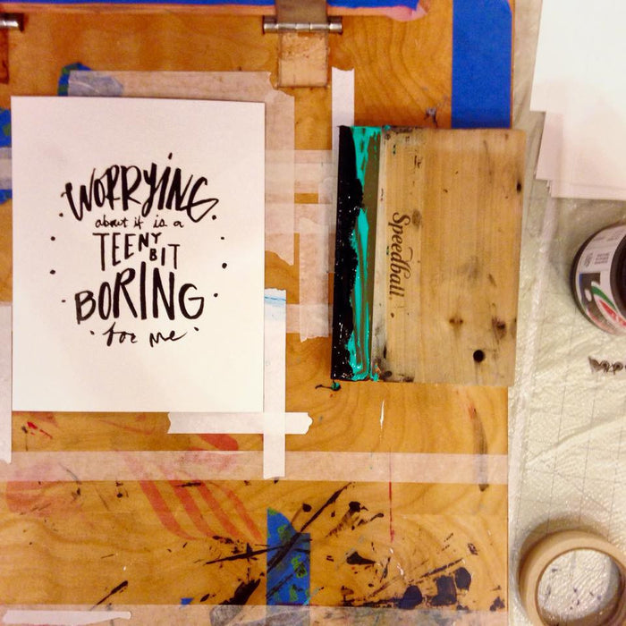 Worrying About It Print