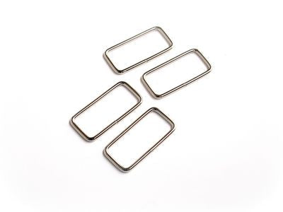 1 1/2" Silver Rectangle Rings --- Sallie Tomato