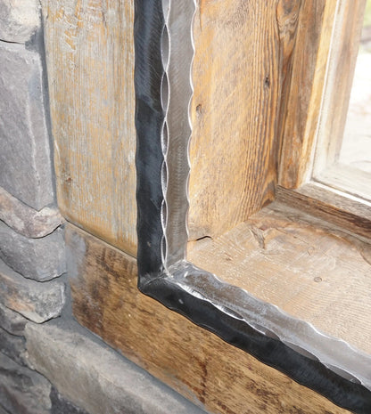 1" x 1" x 1/8" Hammered Angle Iron - Old West Iron