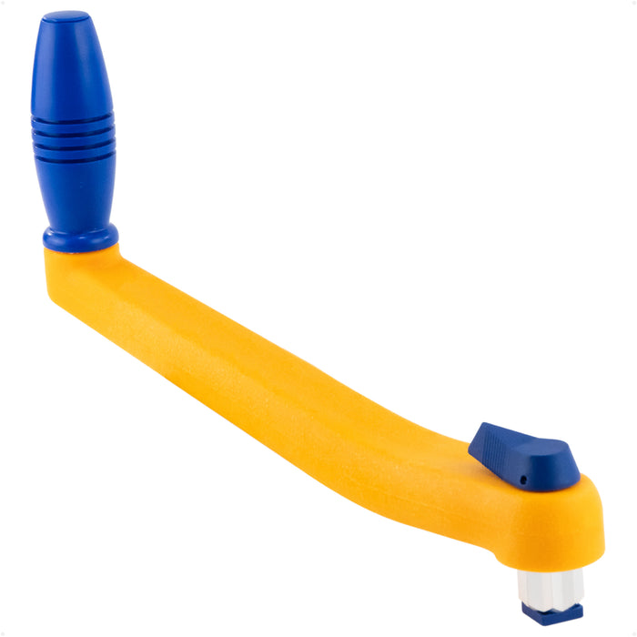 10" Universal Floating Winch Handle, Lock-In Mechanism, Orange & Blue - FO87 - Five Oceans