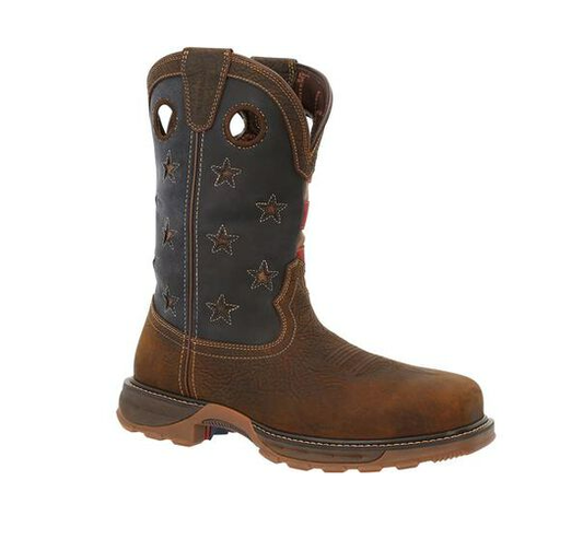 11" Western Waterproof Dark Brown/Vintage Flag Composite Toe Durango® Maverick XP™ #DDB0366