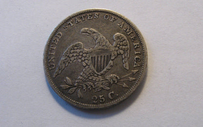 1835 Capped Bust Quarter. VF-30 | Of Coins & Crystals