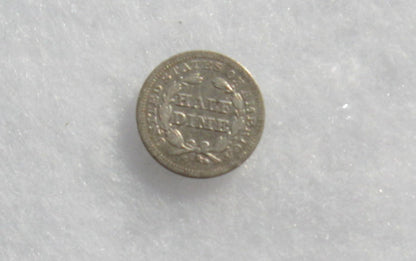 1843 Half Dime XF-45 | Of Coins & Crystals