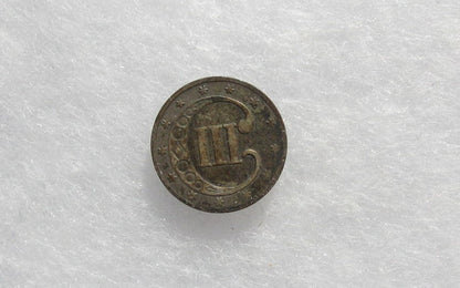 1853 Three Cent Silver XF-45 | Of Coins & Crystals