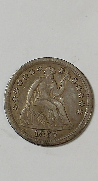1857 O Half Dime VF-30 | Of Coins & Crystals