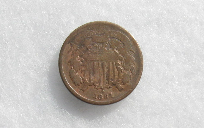 1864 Two Cents F-12 | Of Coins & Crystals