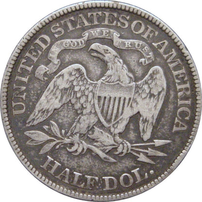 1878 Seated Liberty Half Dollar F-12 | Of Coins & Crystals