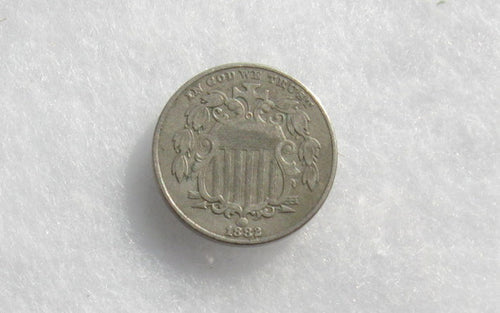 1882 Shield Nickel XF-40 | Of Coins & Crystals