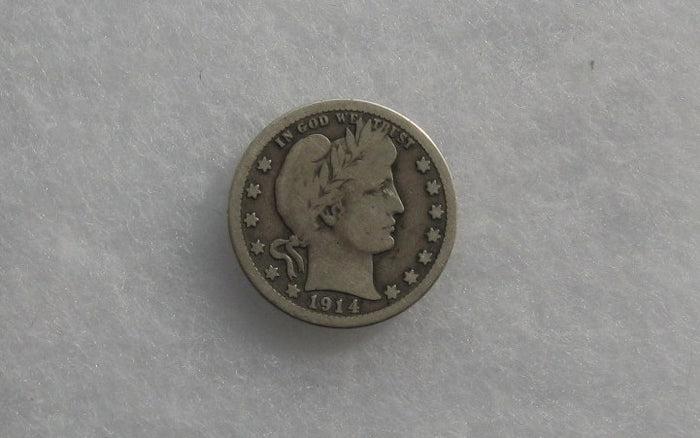 1914-S Barber Quarter VG-8 | Of Coins & Crystals