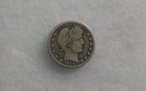 1914-S Barber Quarter VG-8 | Of Coins & Crystals