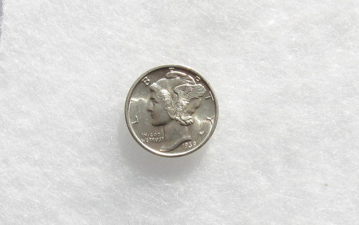 1939-D Mercury Dime MS-65FSB | Of Coins & Crystals