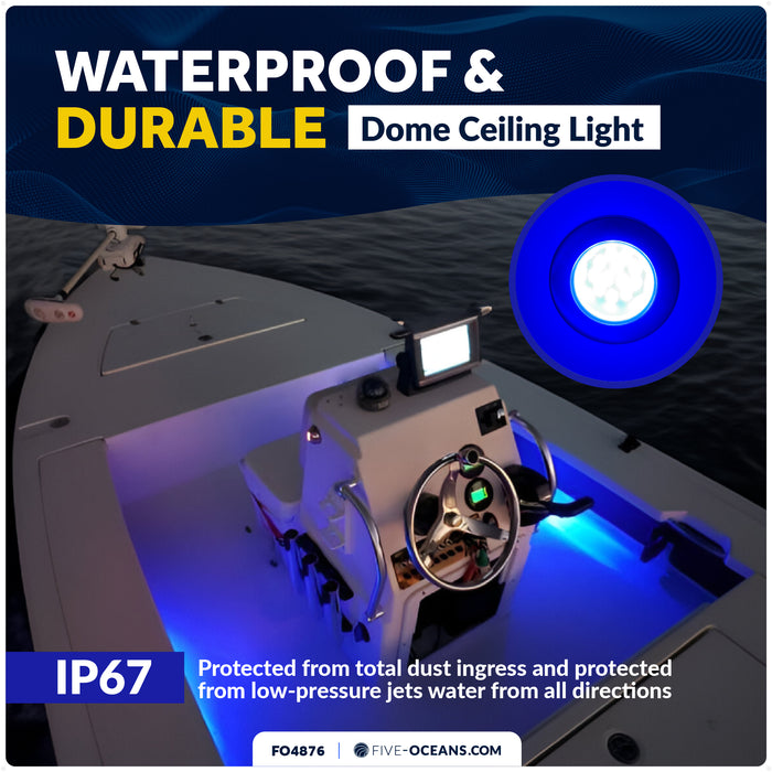 2-3/4" RGBW LED Round Recessed Ceiling Light with Internal Driver, 12V - FO4876 - Five Oceans