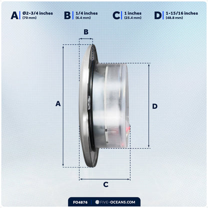 2-3/4" RGBW LED Round Recessed Ceiling Light with Internal Driver, 12V - FO4876 - Five Oceans
