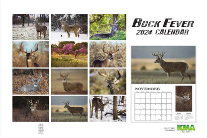 2024 BUCK FEVER DELUXE WALL CALENDAR