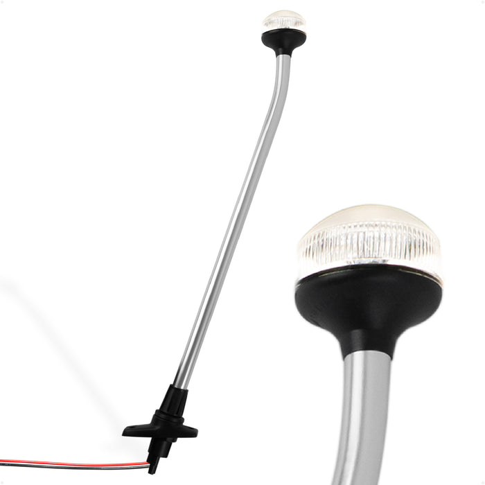 24" LED Anchor Navigation Light, Plug-In, 12V - USCG 2NM Certified - FO1883 - Five Oceans