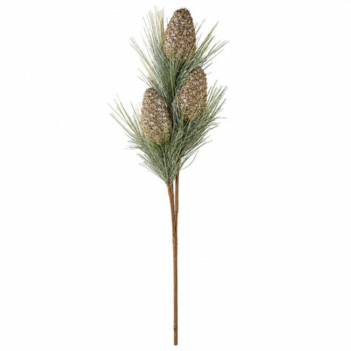 33" Gold Glitter Pinecone Spray-Home/Giftware-Kevin's Fine Outdoor Gear & Apparel