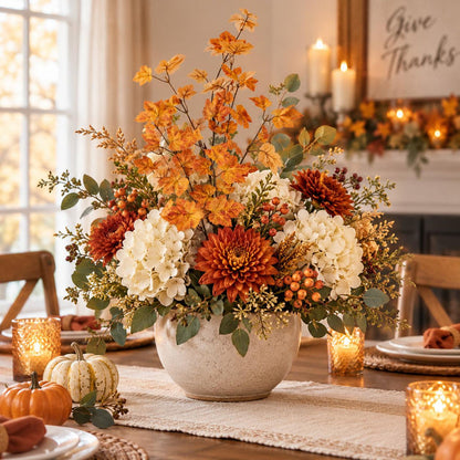 34" Orange Maple Leaf Stem-Home/Giftware-Kevin's Fine Outdoor Gear & Apparel