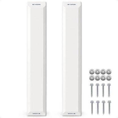 48" Piling Post Dock Bumpers, Marine-Grade PVC - White, 2-Pack