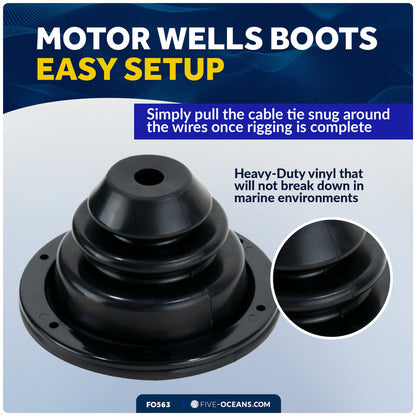 5-1/2" Rubber Motor Well Cable Boot - FO563 - Five Oceans