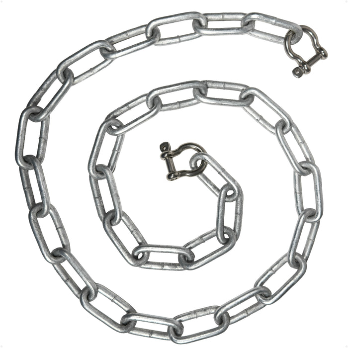 Anchor Chain 5/16" x 15' with Shackles - Galvanized Steel - FO4569-GN15 - Five Oceans