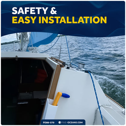 8" Universal Floating Winch Handle with Pocket Set - FO86-570 - Five Oceans