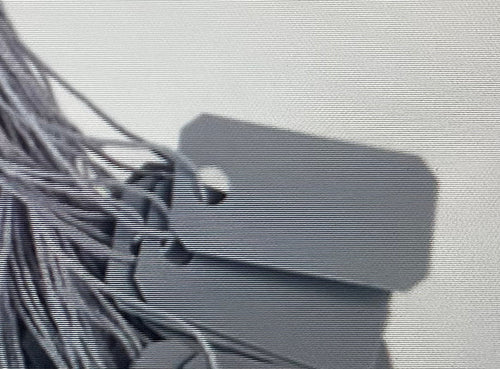Plastic String Tags Silver