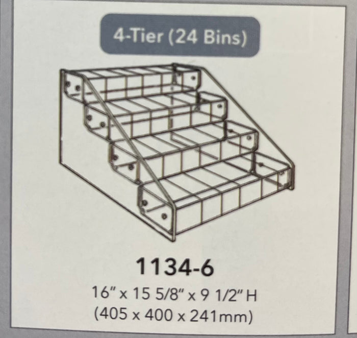 Acrylic Multi-Tier Bin Organizer