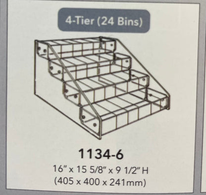 Acrylic Multi-Tier Bin Organizer