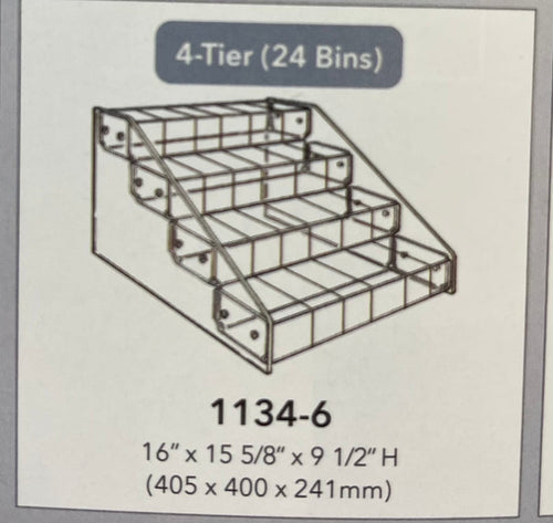 Acrylic Multi-Tier Bin Organizer