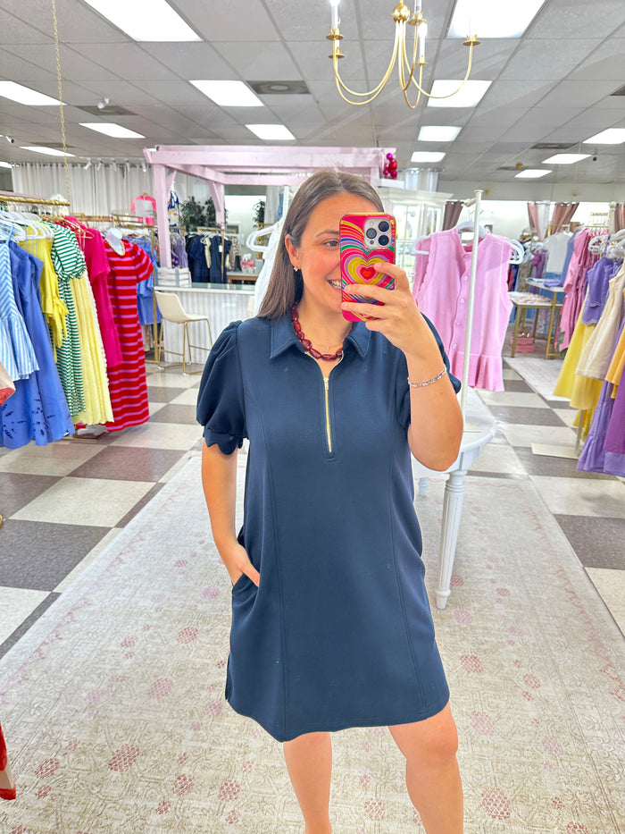 Ready to Go Dress (Navy)