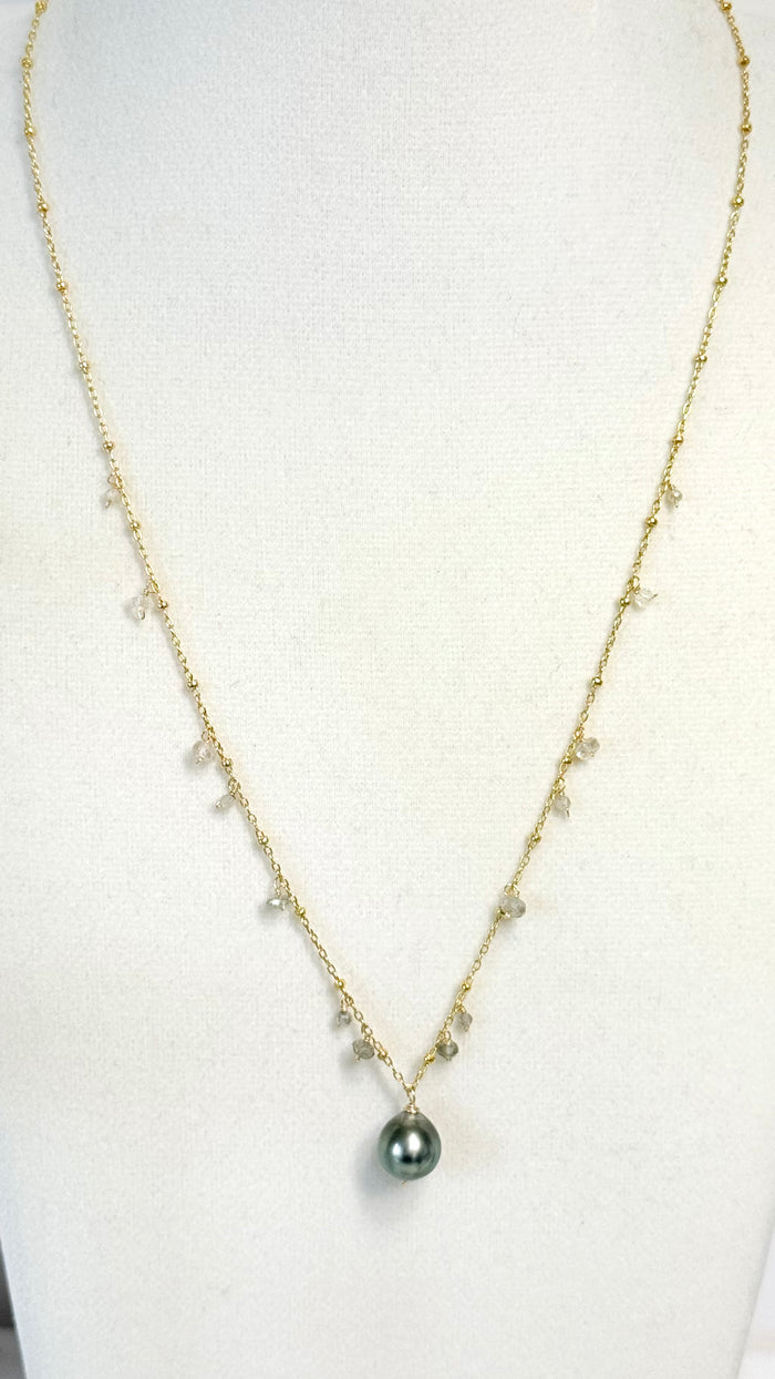 SPRINKLE necklace - Tahitian Pearl